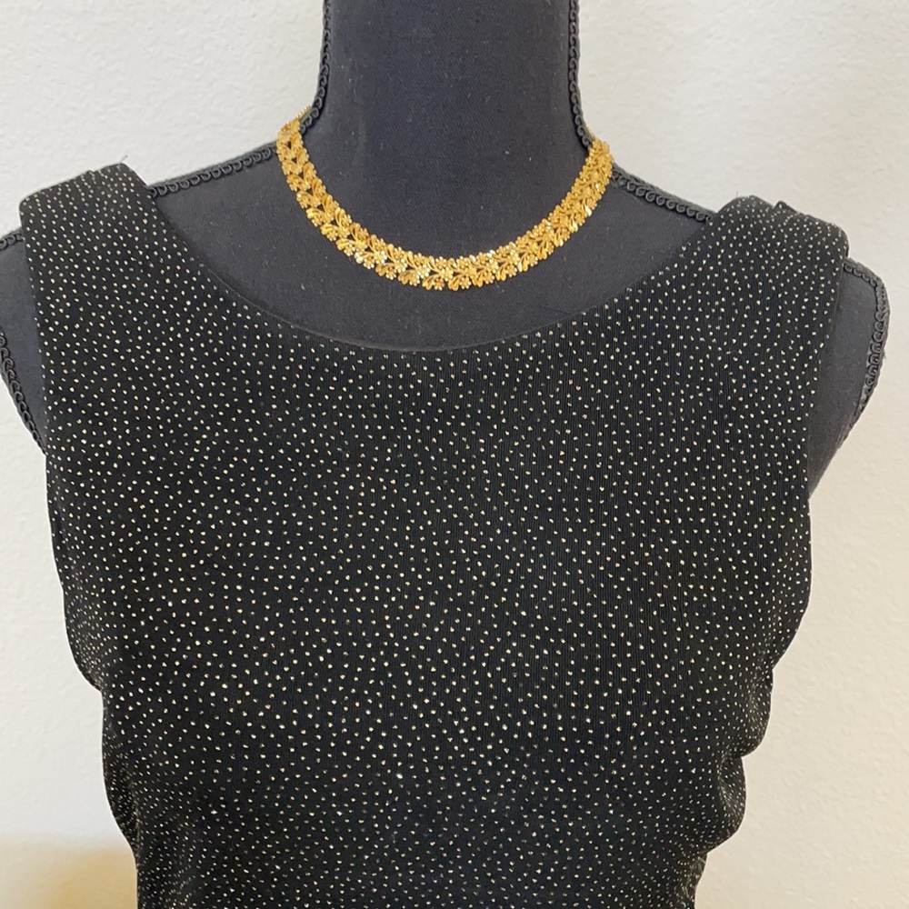 Elegant Hollywood Nights Gold Glitter Dress Size S